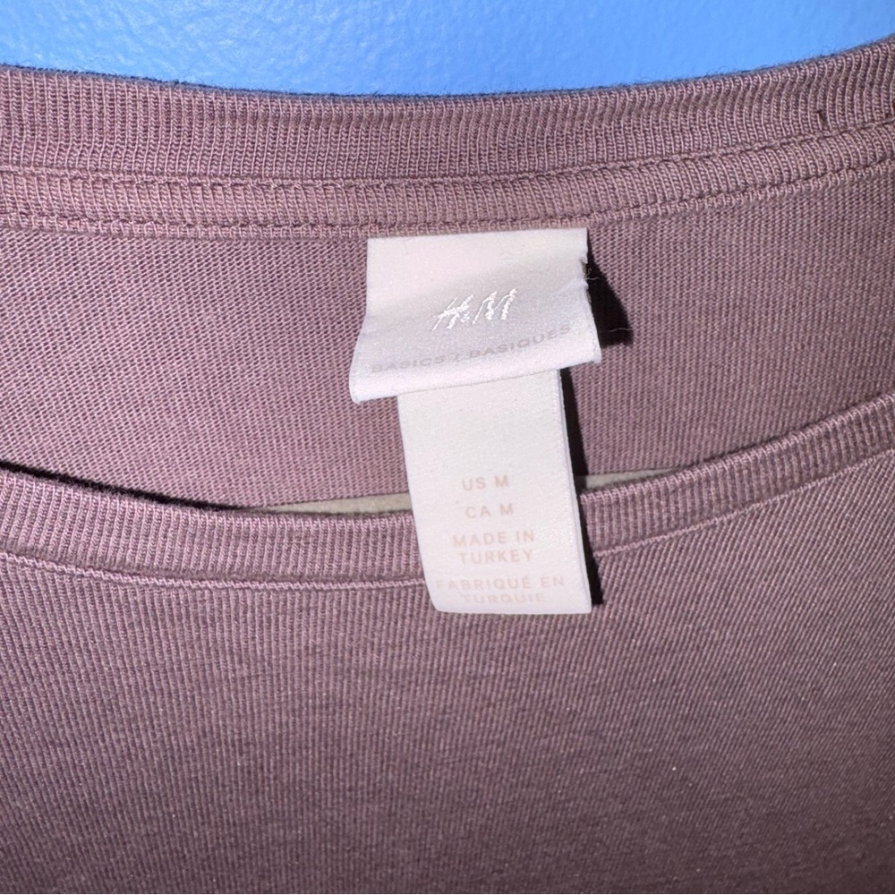 H&M Long Sleeve Heather Purple Dress - Size M​​ - Picture 3 of 4